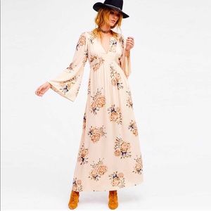 Free People Wild Laurel floral boho maxi dress M